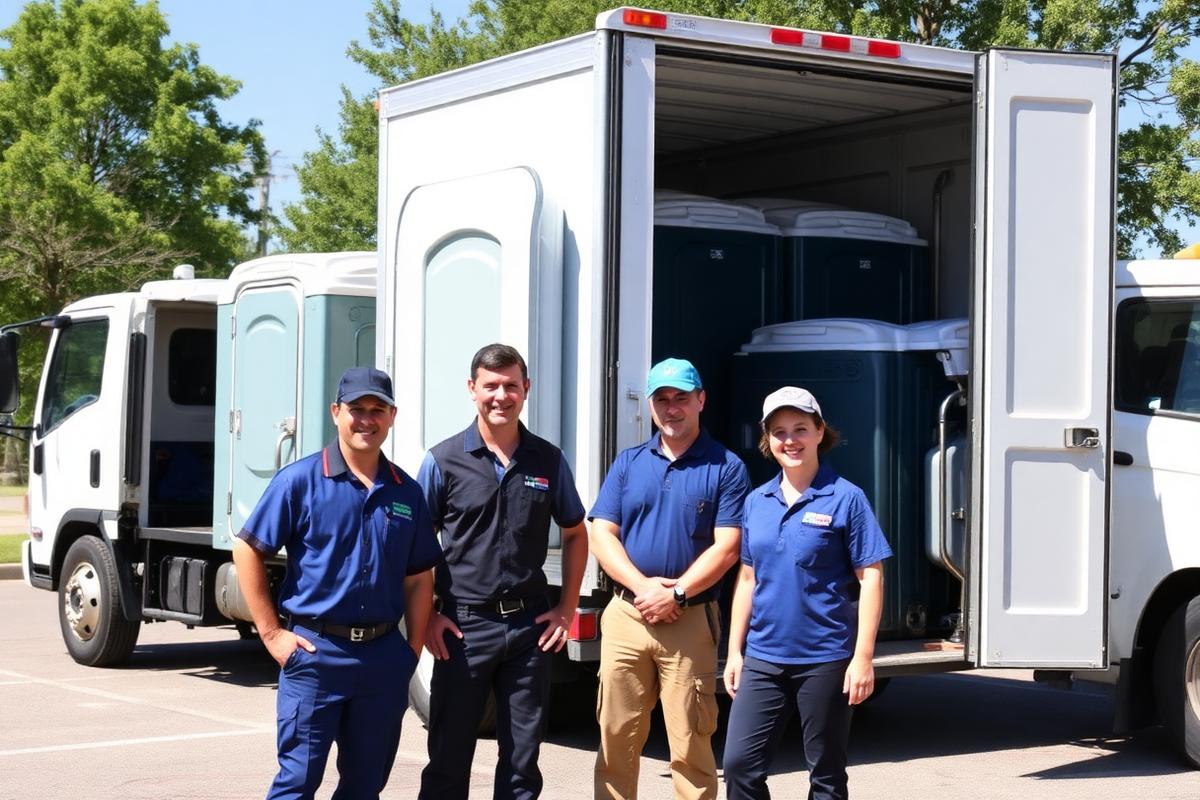 Brookelavio Co. service team and truck